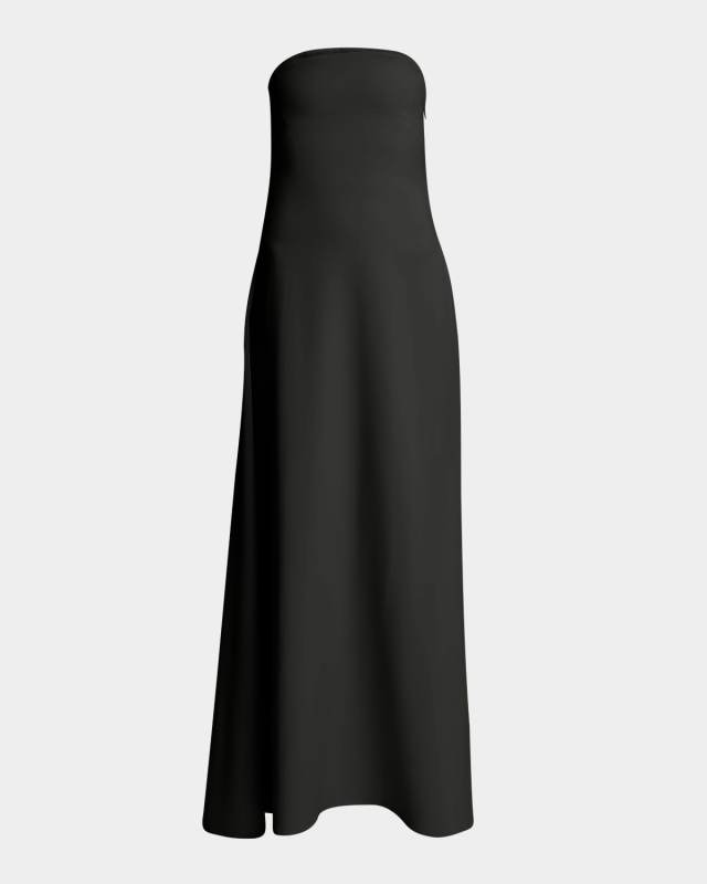 Strapless Bustier Drape Gown
